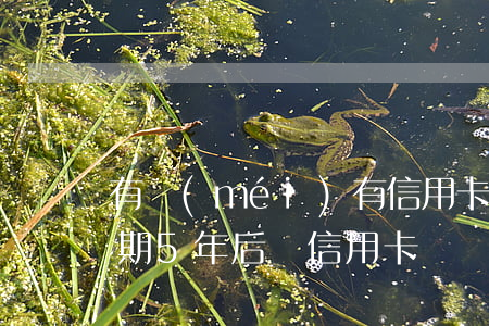 有沒(méi)有信用卡逾期五年的（征信逾期5年后辦信用卡）