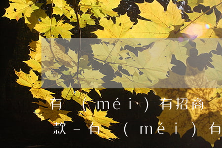 有沒(méi)有招商銀行信用卡逾期的貸款-有沒(méi)有招商銀行信用卡逾期的貸款平臺(tái)