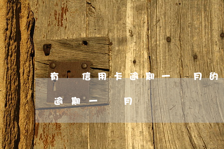 有沒信用卡逾期一個月的 2016年信用卡逾期一個月