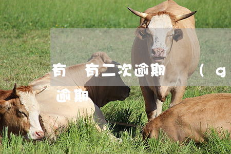 有沒有二次逾期這個(gè)說法-有兩次逾期