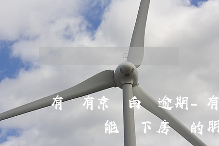 有沒有京東白條逾期-有沒有京東白條逾期沒還還能辦下房貸的朋友