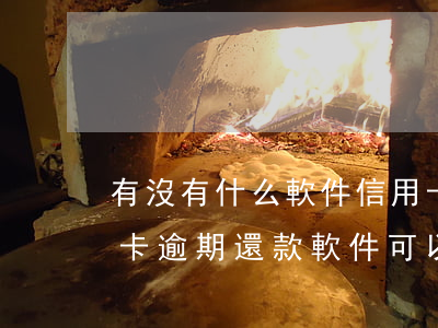 有沒有什么軟件信用卡逾期還可以借的?（信用卡逾期還款軟件可以用嗎）