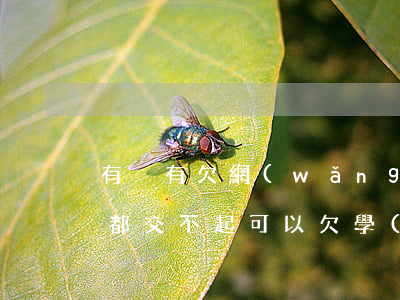 有沒有欠網(wǎng)貸學(xué)費都交不起(可以欠學(xué)費嗎)