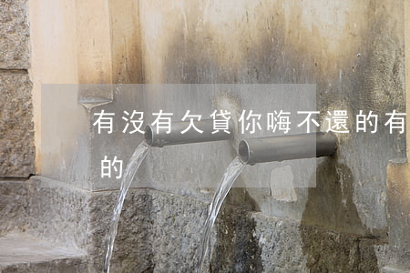 有沒有欠貸你嗨不還的(有沒有欠貸你嗨不還的)