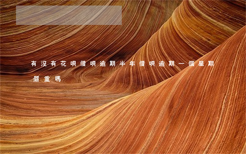 有沒有花唄借唄逾期半年(借唄逾期一個星期嚴重嗎)