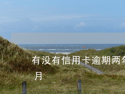 有没有信用卡逾期两年的（信用卡有逾期两个月）