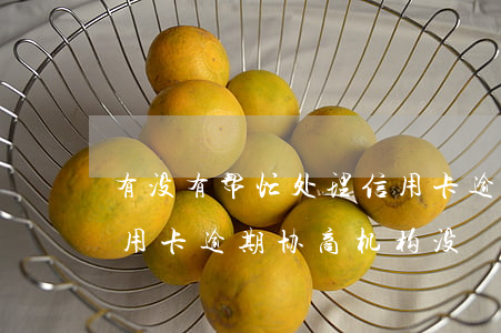 有没有帮忙处理信用卡逾期的公司（重庆有信用卡逾期协商机构没）