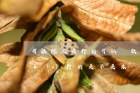 有法院未履行的可以貸款嗎(有過法院執(zhí)行的是不是永遠(yuǎn)不能貸款)