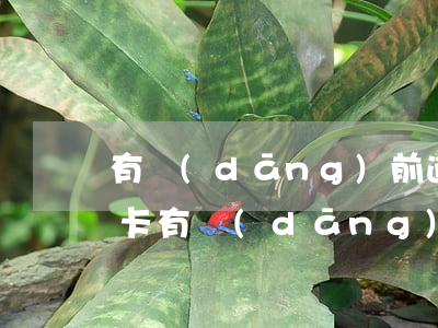 有當(dāng)前逾期能下的信用卡（信用卡有當(dāng)前逾期能貸款嗎）