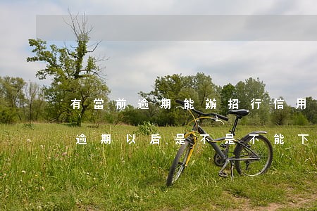 有當前逾期能辦招行信用卡(招商銀行以前有逾期以后是不是不能下卡)