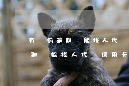 有當前逾期還能找人代辦信用卡-有當前逾期還能找人代辦信用卡嗎