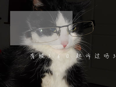 有被360起诉过吗(360会起诉贷款人么)