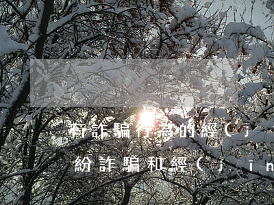 有詐騙行為的經(jīng)濟(jì)糾紛(詐騙和經(jīng)濟(jì)糾紛的界定)