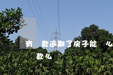有貸款逾期了房子能賣么(有逾期買房子還能貸款么)