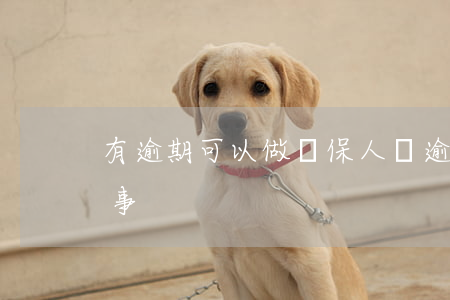 有逾期可以做擔保人嗎(逾期擔保人會不會有事)
