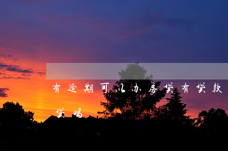 有逾期可以办房贷(有贷款没逾期可以申请房贷吗)