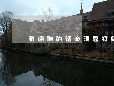 有逾期的话必须要打结清证明吗-