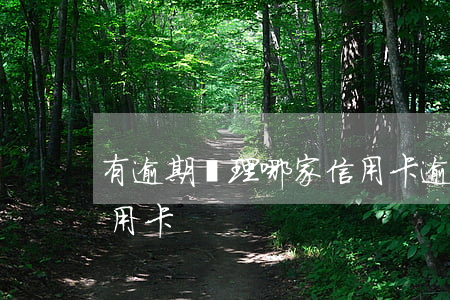 有逾期辦理哪家信用卡 逾期也可以申請的信用卡