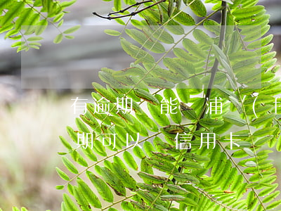 有逾期還能辦浦發(fā)信用卡嗎(有過逾期可以辦信用卡嗎)