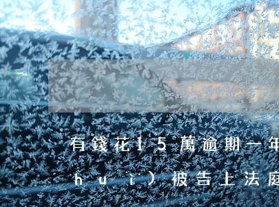 有錢花15萬逾期一年(有錢花逾期1萬會(huì)被告上法庭么)