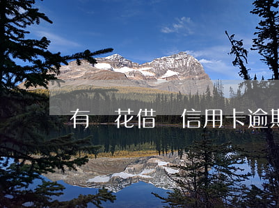 有錢花借唄信用卡逾期