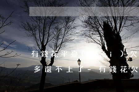 有錢花平臺(tái)欠了五萬(wàn)多還不上了-有錢花欠款5萬(wàn)還不上