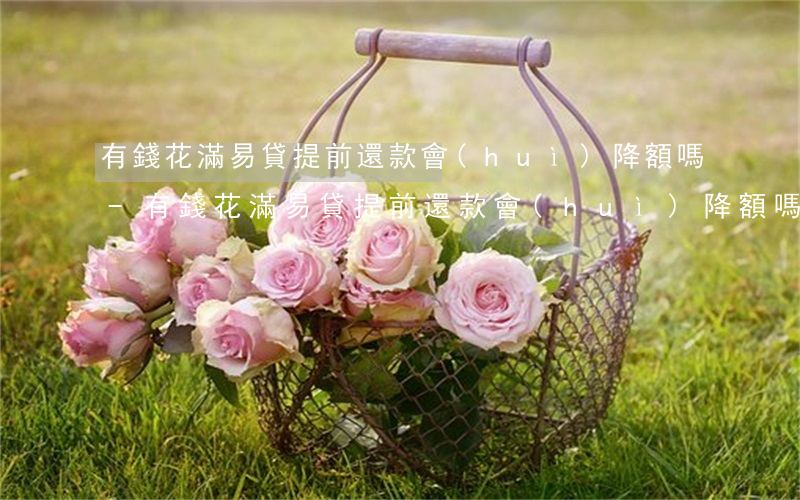 有錢花滿易貸提前還款會(huì)降額嗎-有錢花滿易貸提前還款會(huì)降額嗎是真的嗎