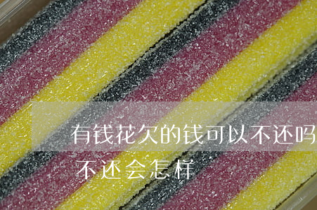 有钱花欠的钱可以不还吗(有钱花欠款一千多不还会怎样)