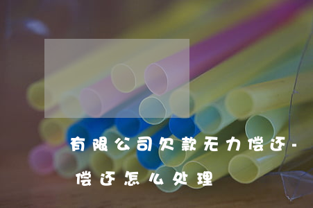 有限公司欠款无力偿还-有限公司欠款无力偿还怎么处理