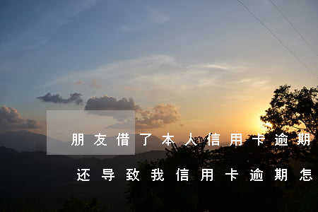 朋友借了本人信用卡逾期怎么办(朋友借钱不还,导致我信用卡逾期怎么办)