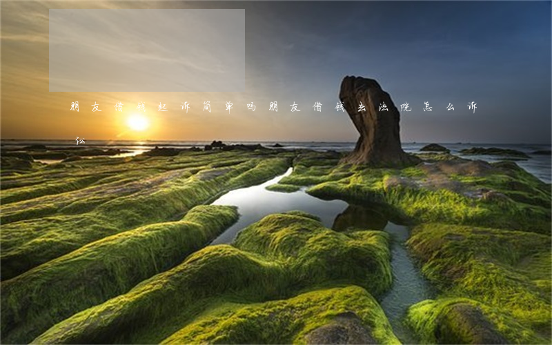 朋友借钱起诉简单吗(朋友借钱去法院怎么诉讼)