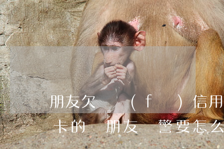 朋友欠廣發(fā)信用卡的錢(欠朋友信用卡的錢,朋友報警,要怎么處罰)