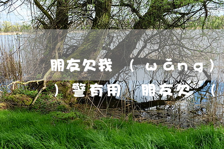 朋友欠我網(wǎng)貸不還報(bào)警有用嗎(朋友欠網(wǎng)貸對(duì)我有什么影響)