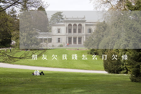 朋友欠我錢怎么打欠條(別人欠我錢怎么寫借條)