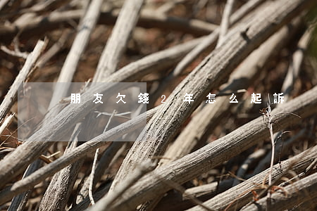 朋友欠錢2年怎么起訴