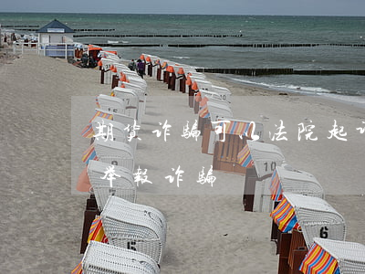 期货诈骗可以法院起诉吗(公司做期货的,被人举报诈骗)