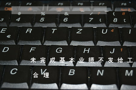 未完成基本业绩不发给工资这样的行为是否合理