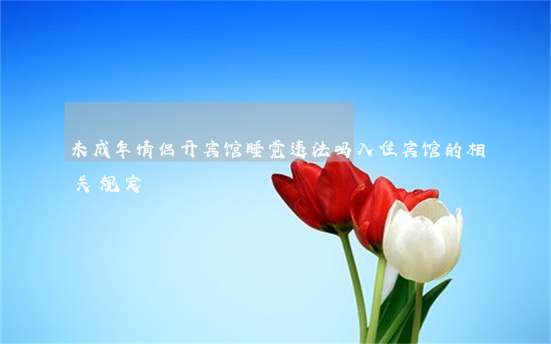未成年情侣开宾馆睡觉违法吗（入住宾馆的相关规定）
