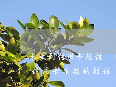 未收到信用卡短信導(dǎo)致逾期(收到信用卡逾期的短信)
