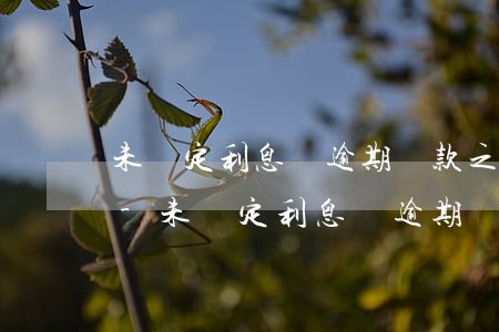 未約定利息從逾期還款之日起計(jì)算-未約定利息從逾期還款之日起計(jì)算利息嗎