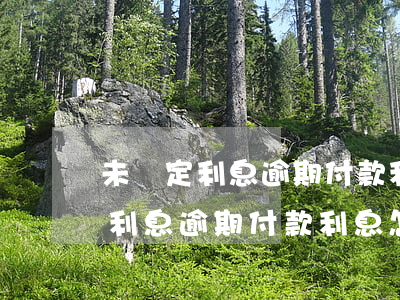 未約定利息逾期付款利息怎么處理-未約定利息逾期付款利息怎么處理的