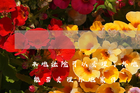 本地法院可以受理了外地合同案嗎(本地法院能否受理外地案件)