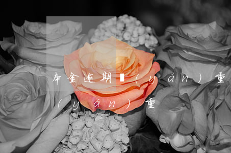 本金逾期嚴(yán)重. 本金逾期有多嚴(yán)重