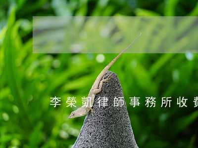 李榮凱律師事務所收費(鄭榮凱律師事務所)