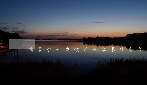 村委会无力偿还的后果(村委欠钱不还怎么办)