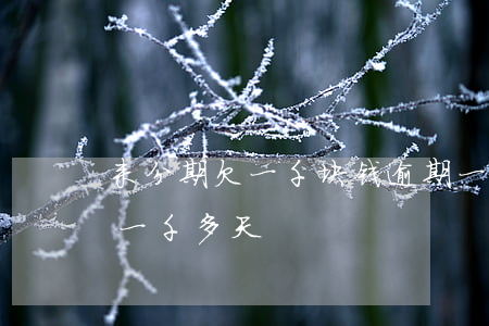 来分期欠一千块钱逾期一年多了(来分期逾期一千多天)