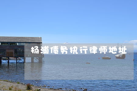 杨浦债务执行律师地址