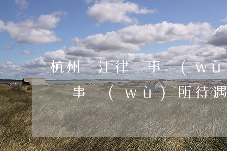 杭州濱江律師事務(wù)所排行(杭知橋律師事務(wù)所待遇)