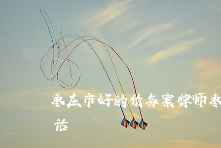 枣庄市好的债务案律师(枣庄最有名的律师电话)