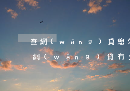 查網(wǎng)貸總欠多少錢(怎樣查自己網(wǎng)貸有多少欠款)